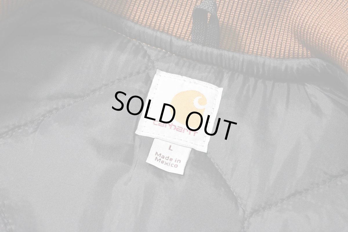 画像6: Deadstock Carhartt Quilt Lined Duck Vest Brown (6)