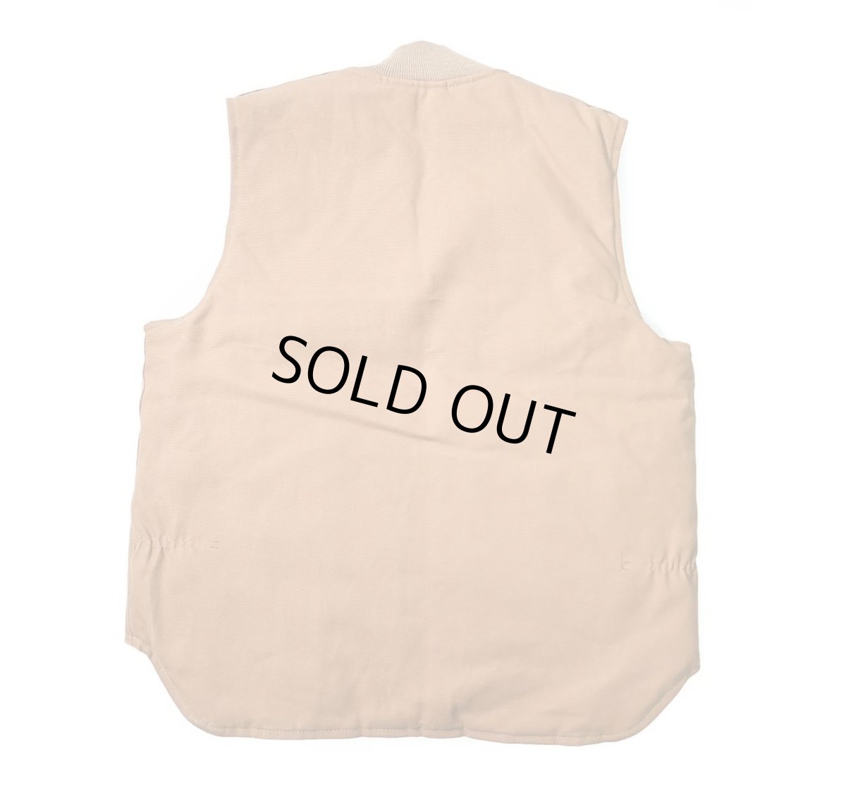 画像2: Deadstock Carhartt Quilt Lined Duck Vest Brown made in USA (2)