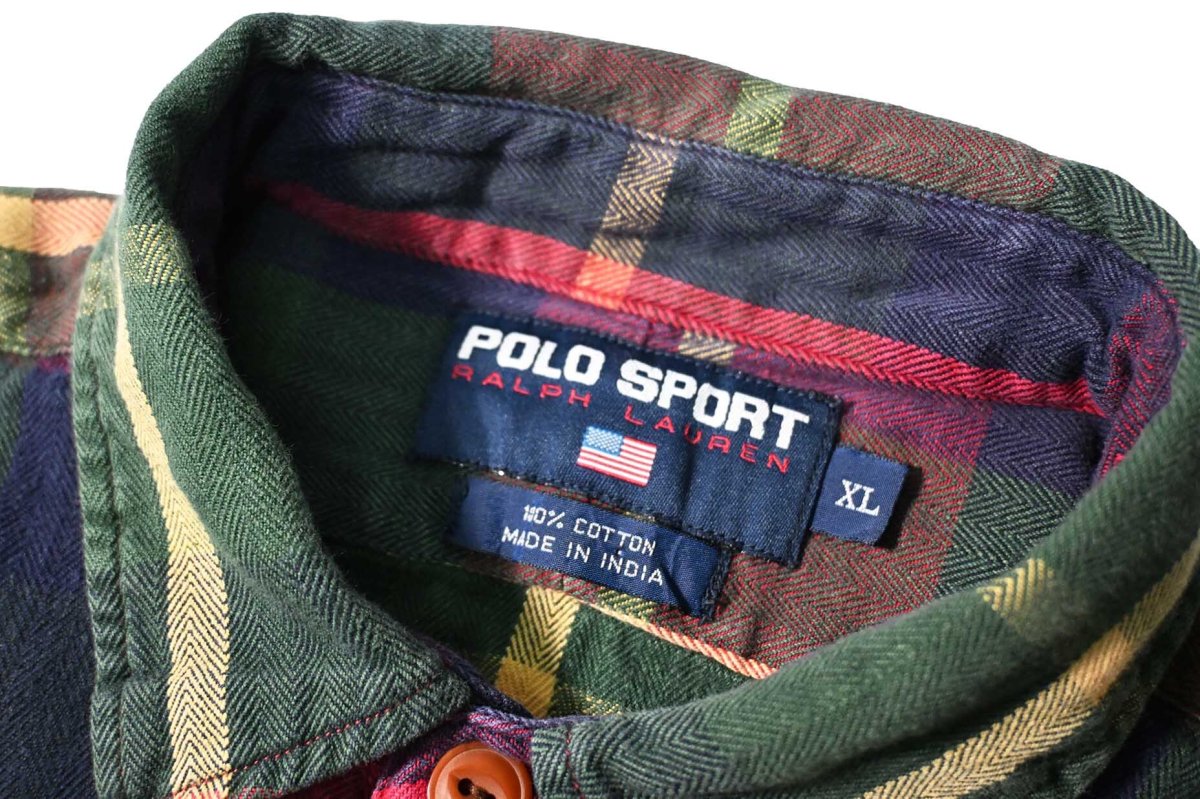 画像4: Used Polo Sport Ralph Lauren Flannel Shirt (4)
