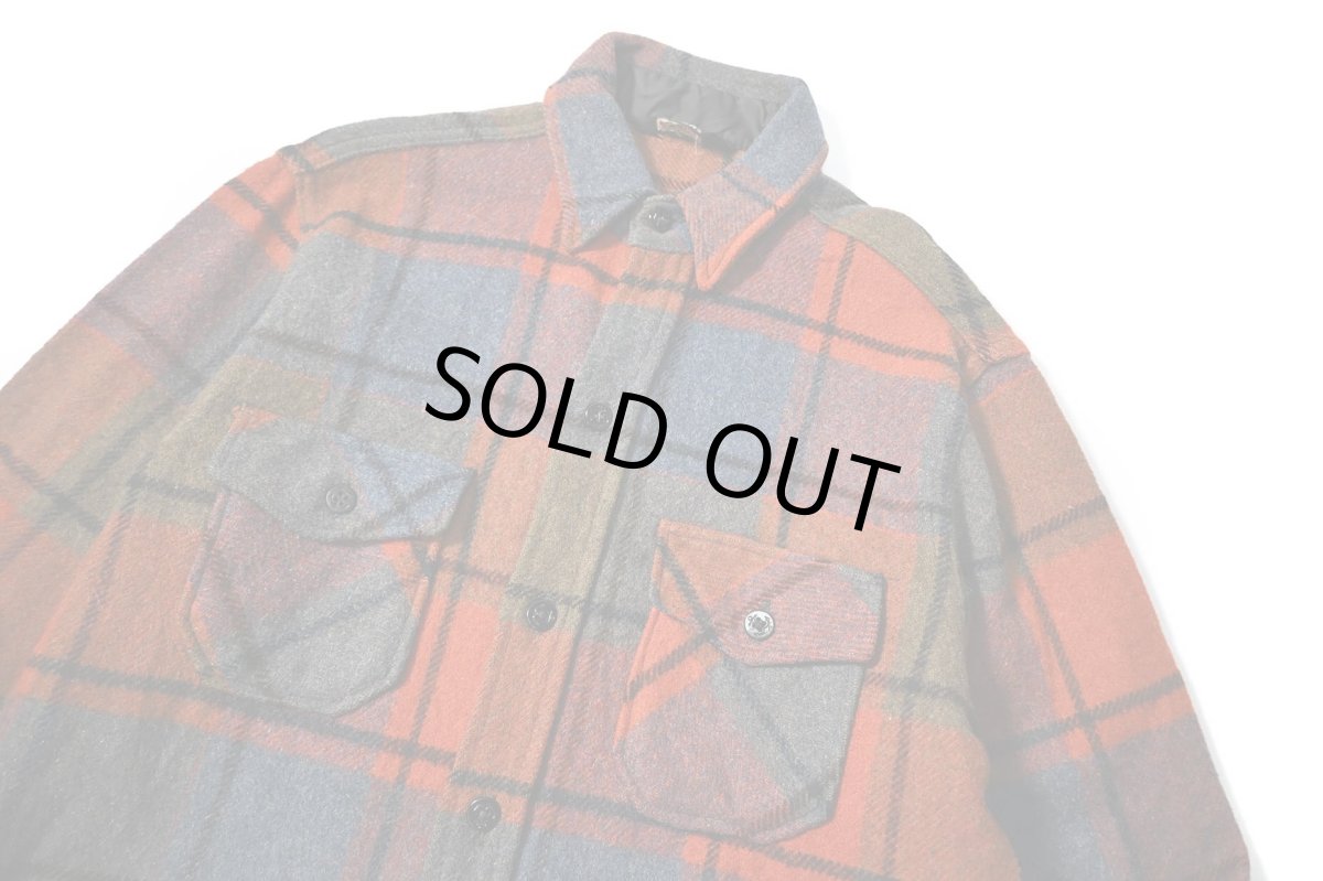 画像2: 60s Used Sears Wool Shirt (2)