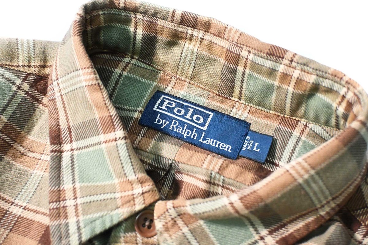 画像4: Used Polo Ralph Lauren Flannel Shirt (4)