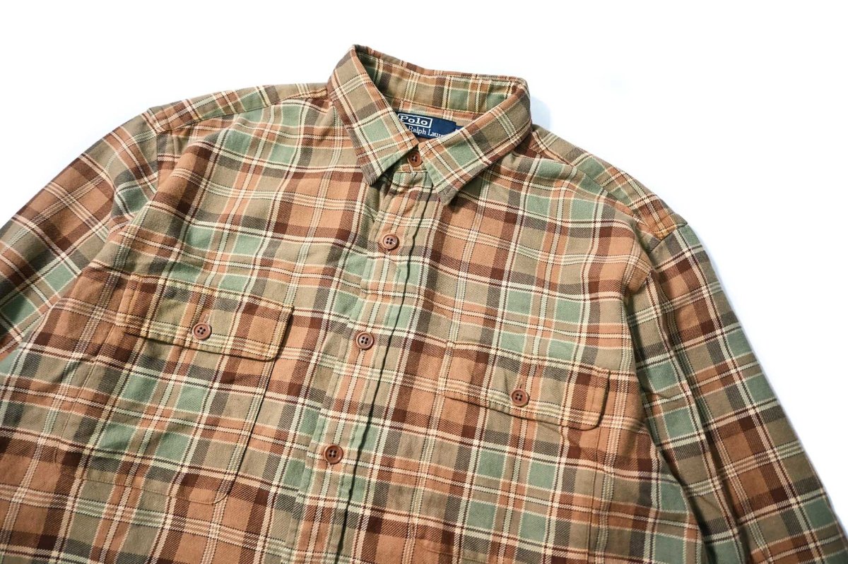 画像2: Used Polo Ralph Lauren Flannel Shirt (2)