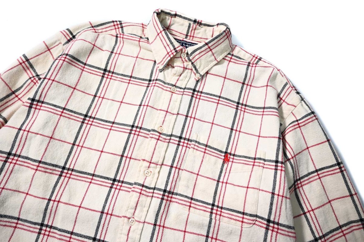 画像2: Used Ralph Lauren Sportsman Flannel Shirt (2)