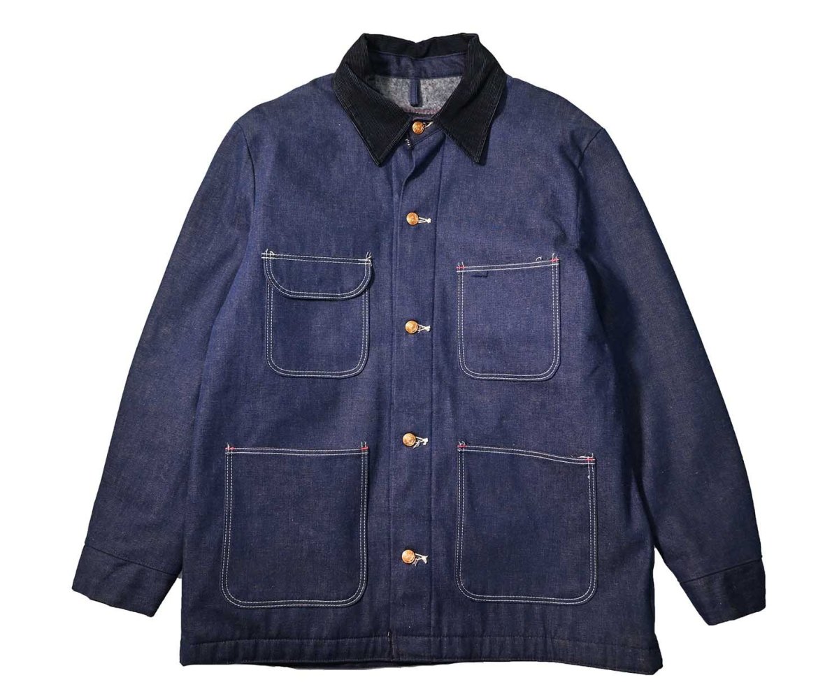 画像1: 70's Deadstock Blue Bell Denim Coverall Blanket Liner (1)