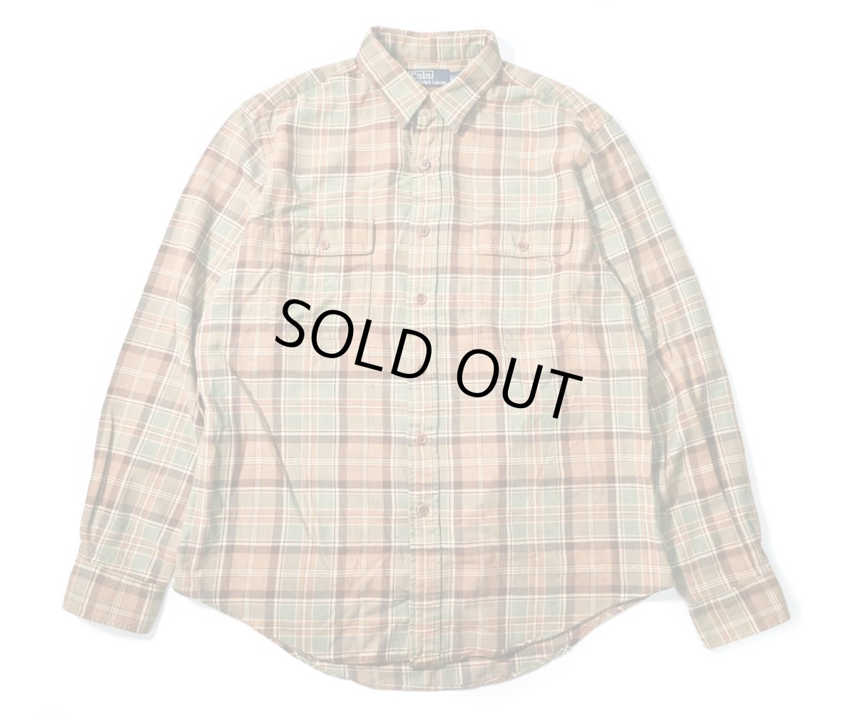 画像1: Used Polo Ralph Lauren Flannel Shirt (1)
