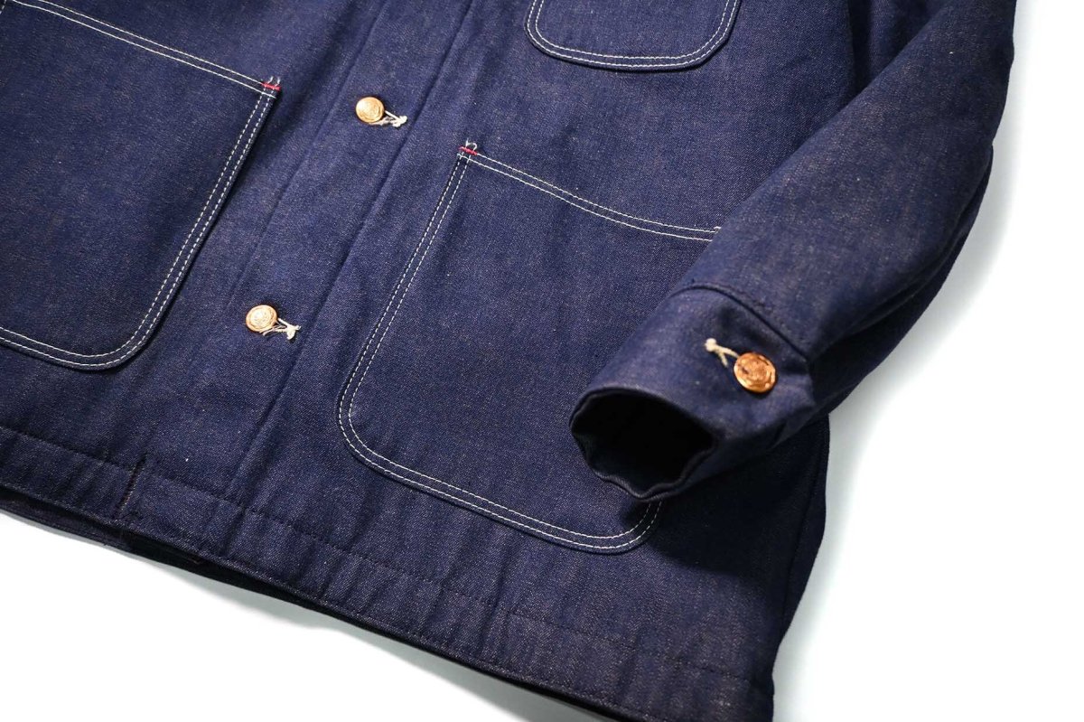 画像4: 70's Deadstock Blue Bell Denim Coverall Blanket Liner (4)