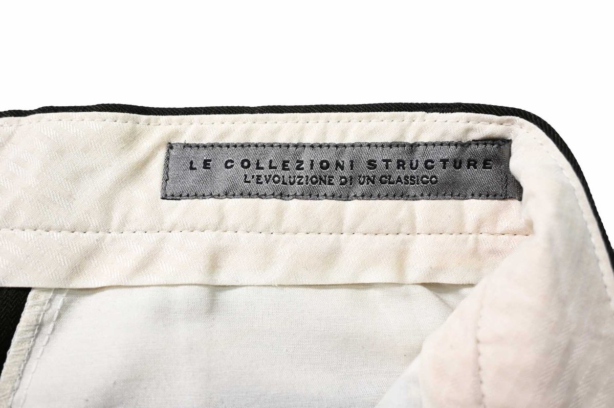 画像6: Used Le Collezioni Structure Wool Pleated Slacks (6)