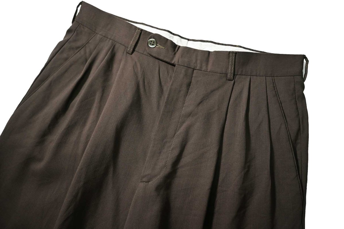 画像2: Used Zinotto Wool Pleated Slacks (2)