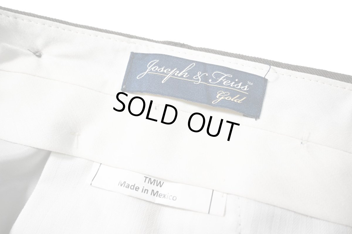 画像6: Used Joseph&Feiss Gold Wool Pleated Slacks (6)