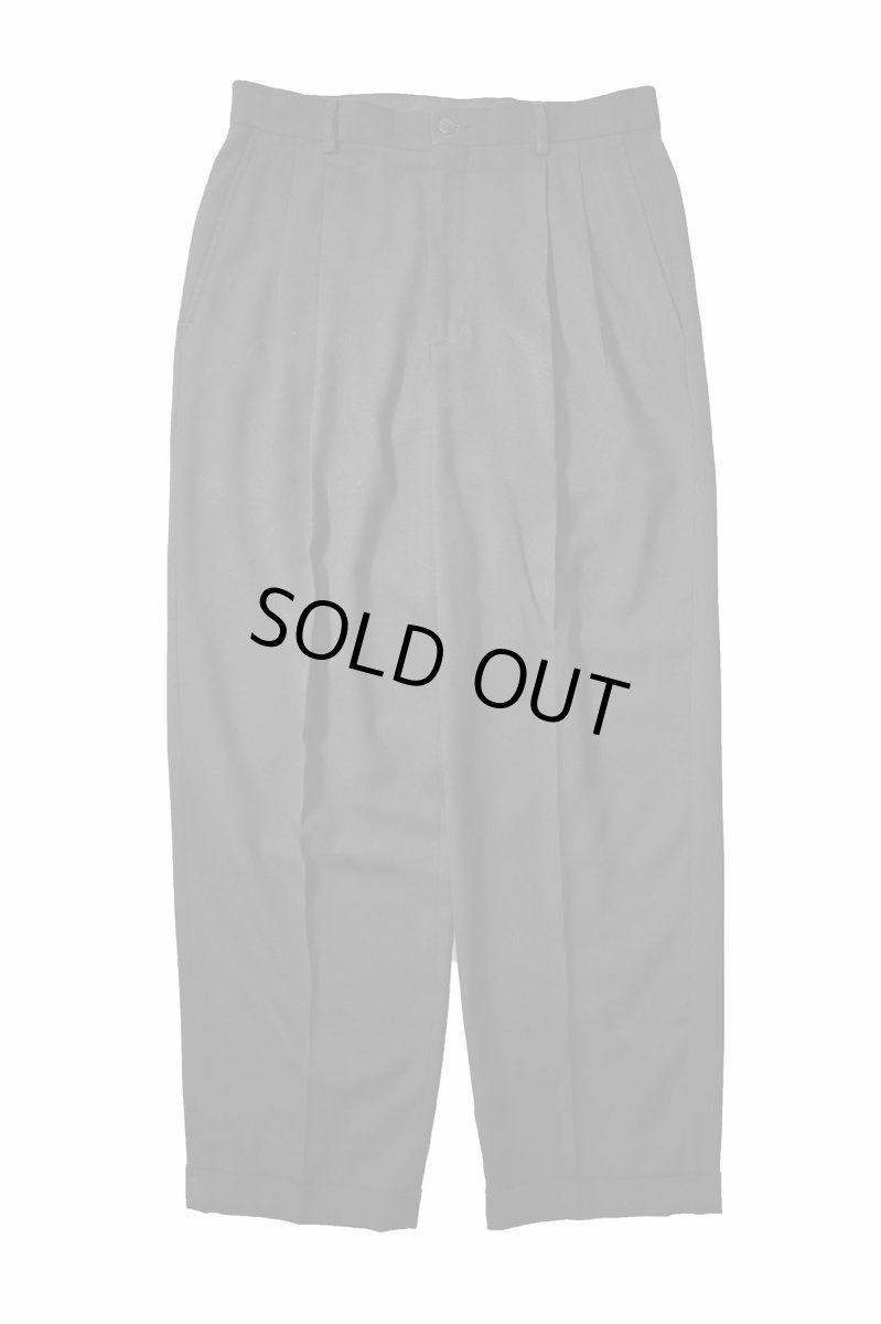 画像1: Used Claiborne Polyester/Rayon Pleated Slacks (1)