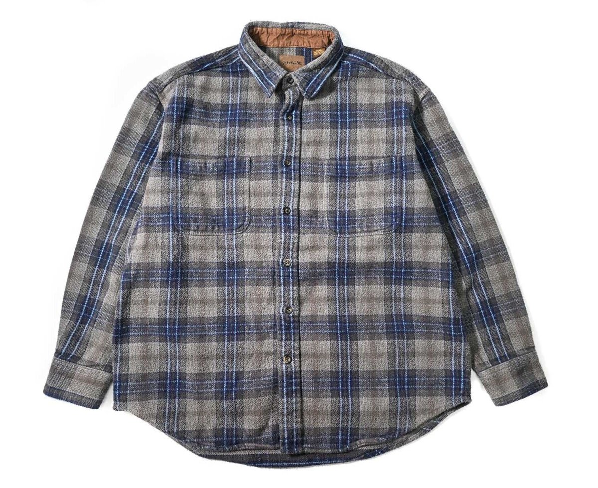 画像1: Used St John's Bay Heavy Flannel Shirt (1)