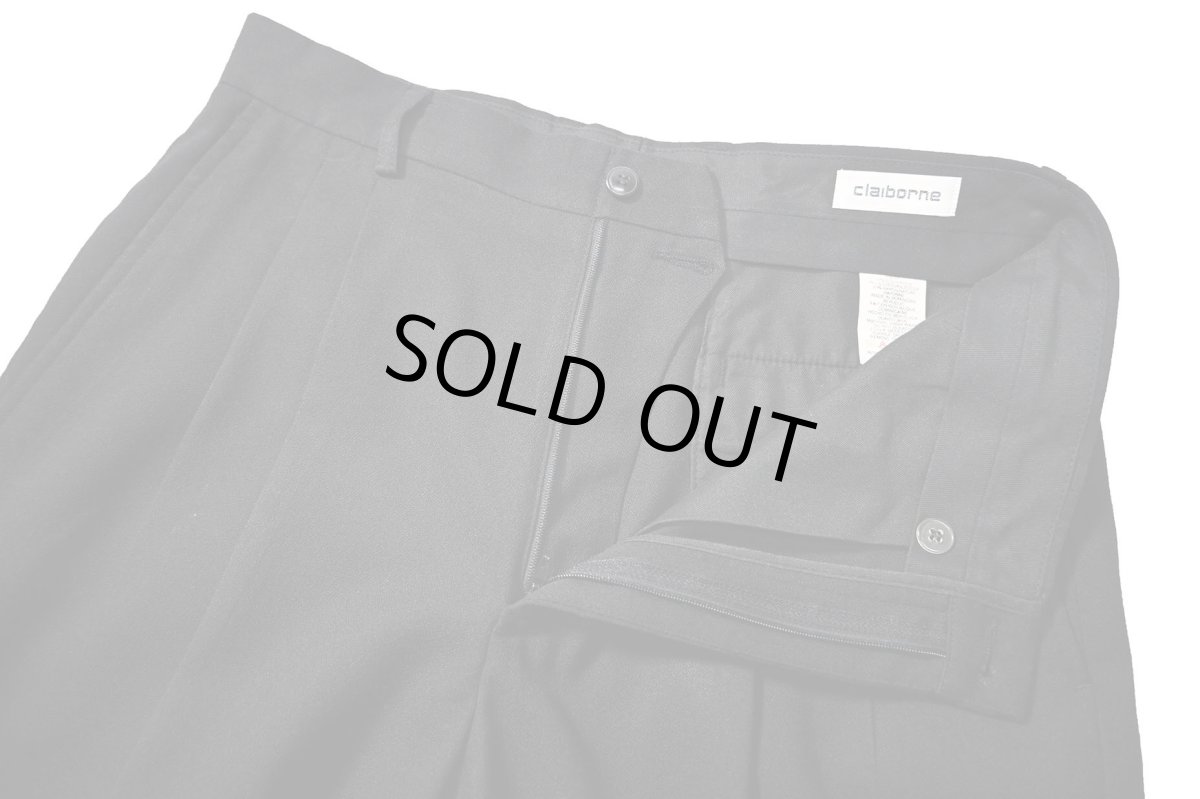 画像5: Used Claiborne Polyester/Rayon Pleated Slacks (5)