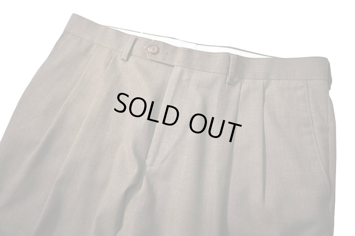 画像2: Used Ralph Lauren Polyester/Rayon Pleated Slacks (2)