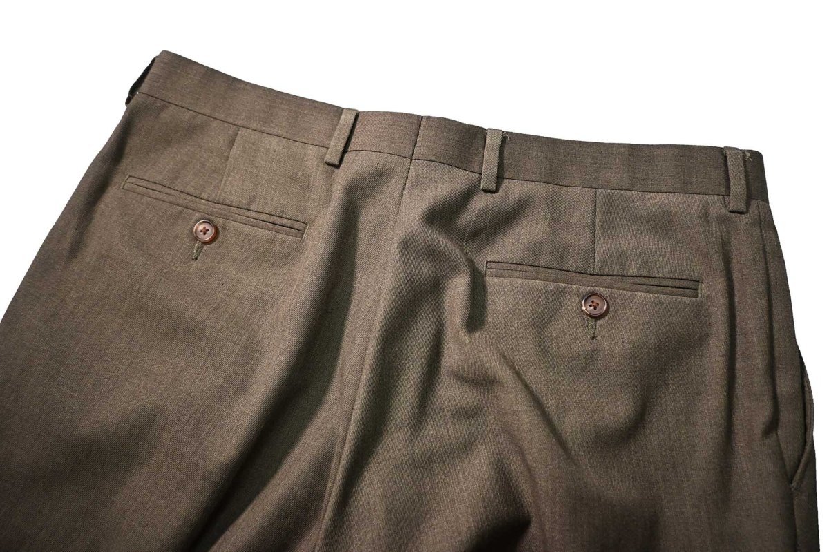 画像4: Used Ralph Lauren Polyester/Rayon Pleated Slacks (4)