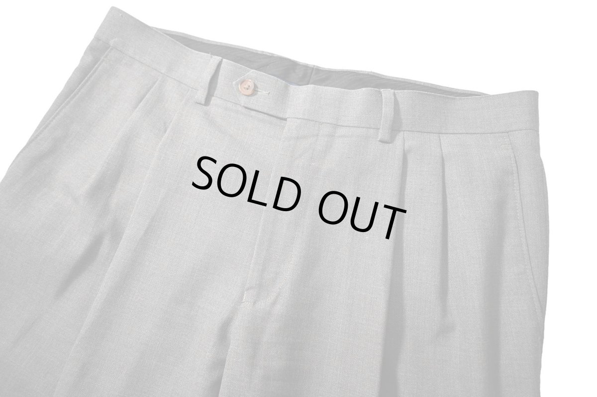 画像2: Used Ralph Lauren Polyester/Rayon Pleated Slacks (2)