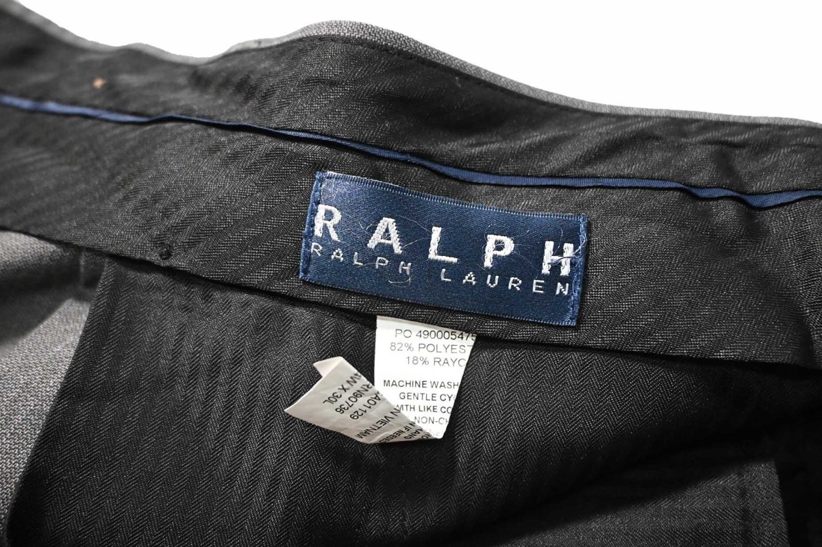 画像6: Used Ralph Lauren Polyester/Rayon Pleated Slacks (6)