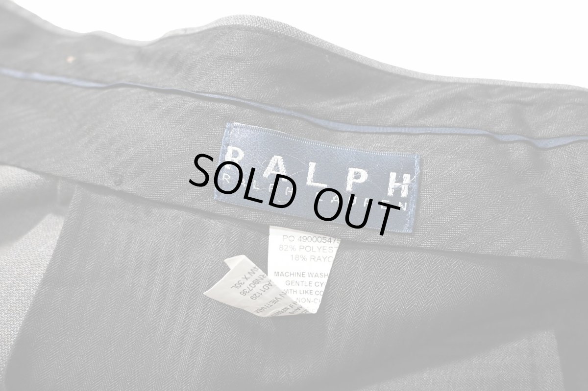 画像6: Used Ralph Lauren Polyester/Rayon Pleated Slacks (6)