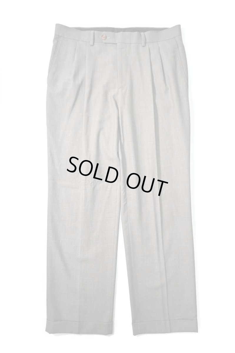 画像1: Used Ralph Lauren Polyester/Rayon Pleated Slacks (1)