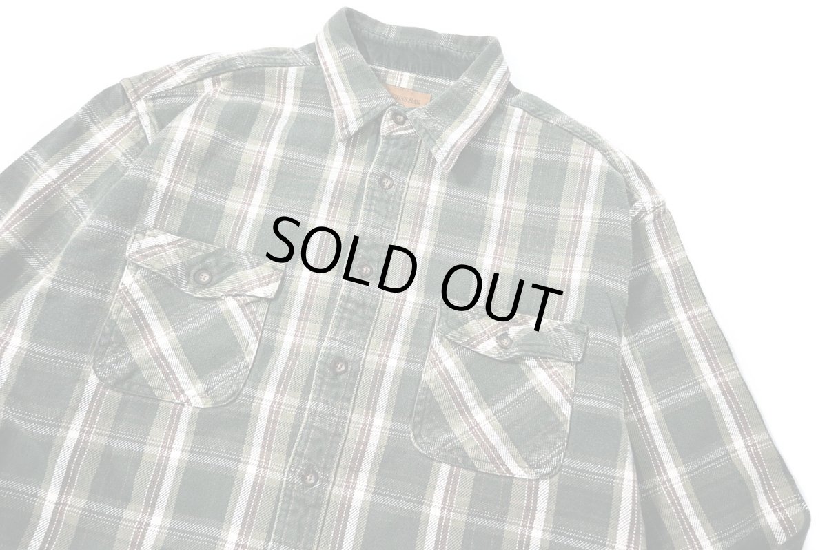 画像2: Used St John's Bay Heavy Flannel Shirt Box Cut (2)