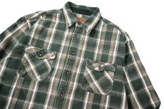 画像2: Used St John's Bay Heavy Flannel Shirt Box Cut (2)