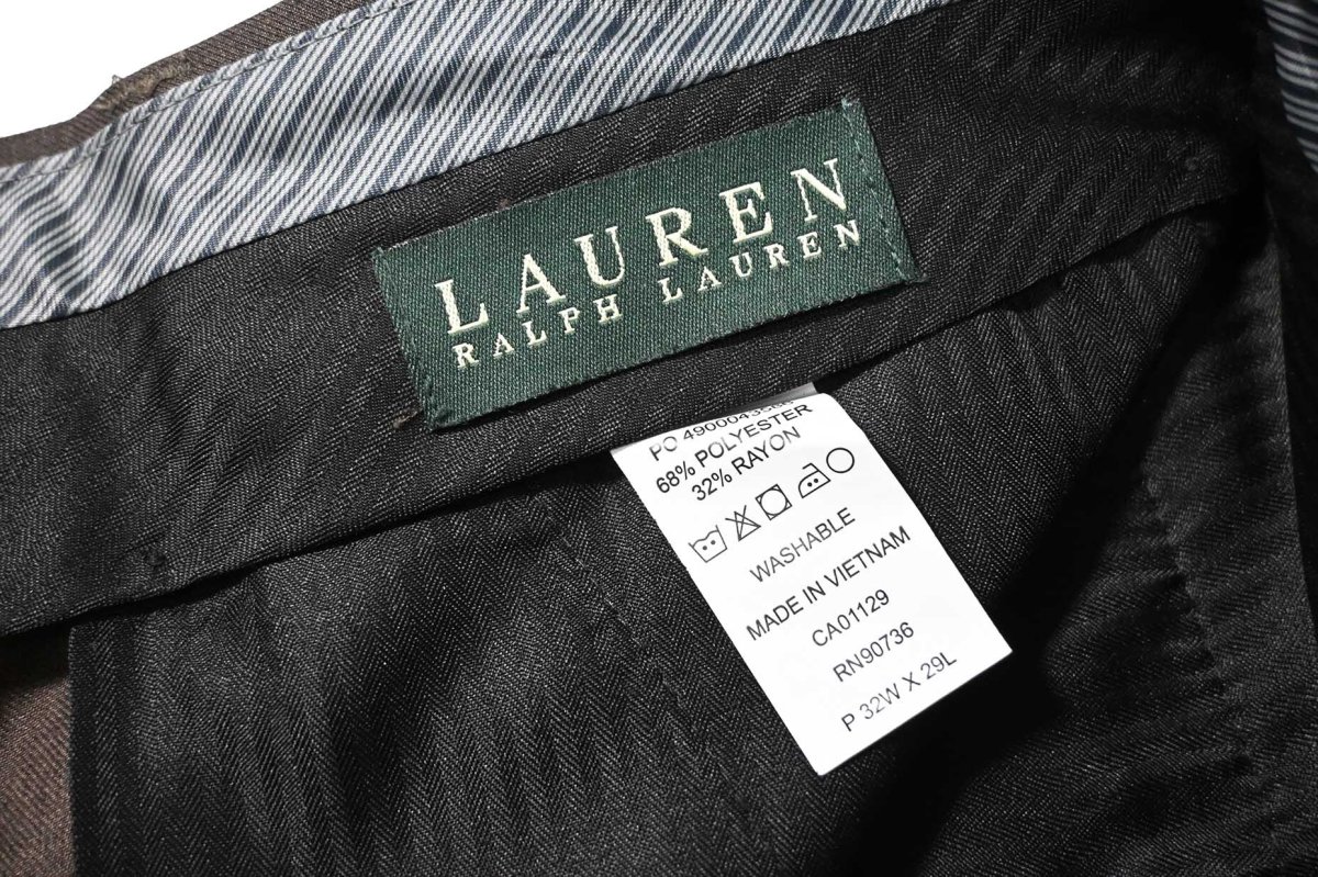画像6: Used Lauren Ralph Lauren Polyester/Rayon Pleated Slacks (6)
