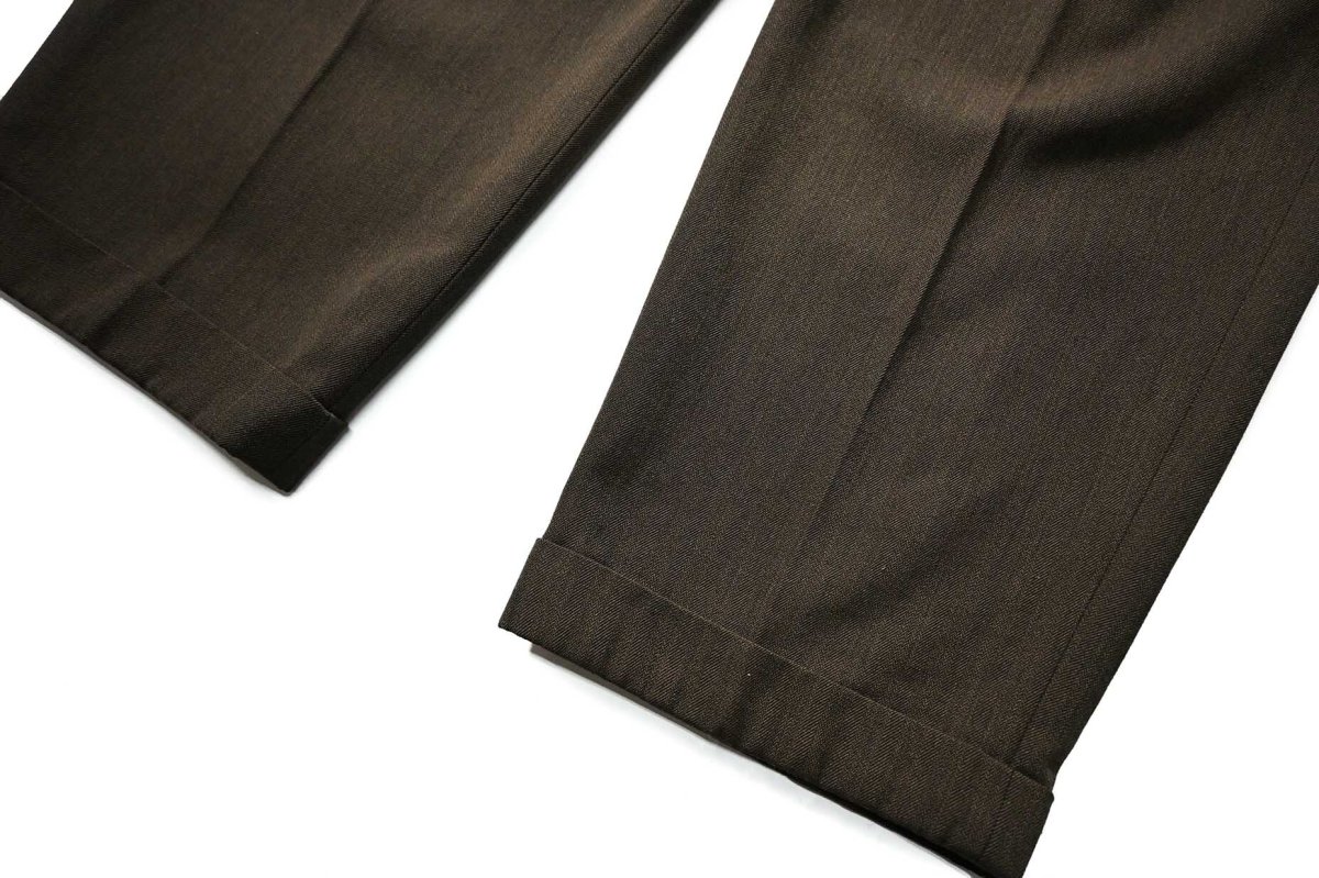 画像3: Used Le Collezioni Structure Wool Pleated Slacks (3)