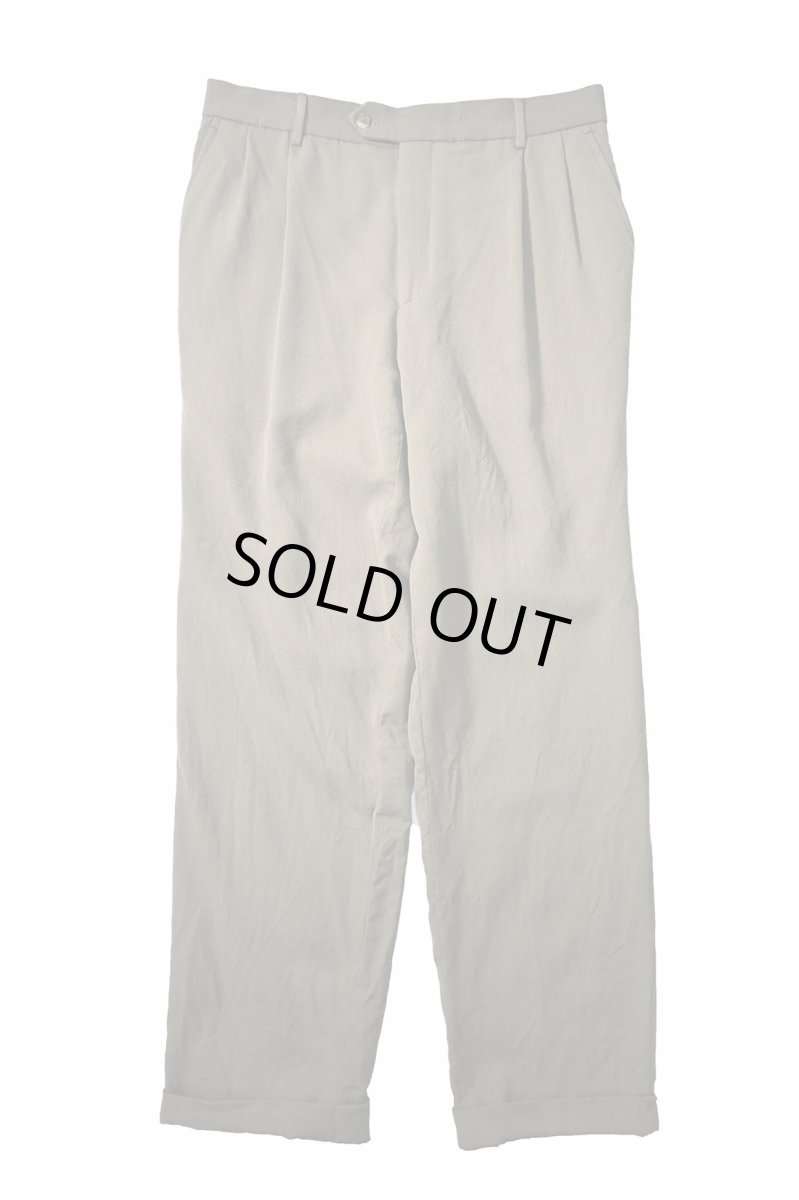 画像1: Used Joseph&Feiss Gold Wool Pleated Slacks (1)