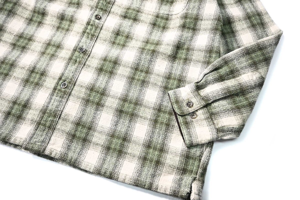 画像3: Used St John's Bay Heavy Flannel Shirt Box Cut (3)