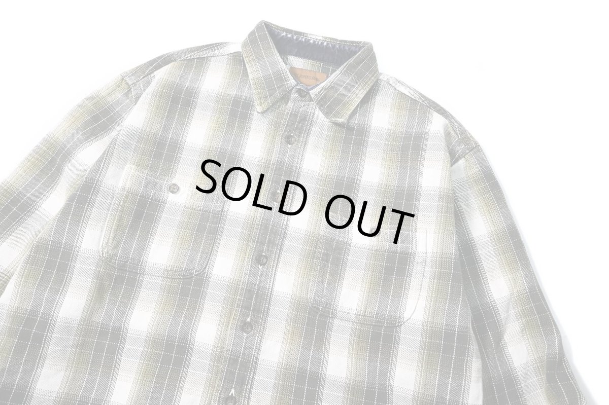 画像2: Used St John's Bay Heavy Flannel Shirt Box Cut (2)