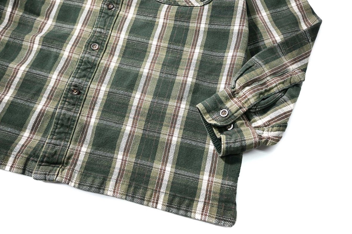 画像3: Used St John's Bay Heavy Flannel Shirt Box Cut (3)