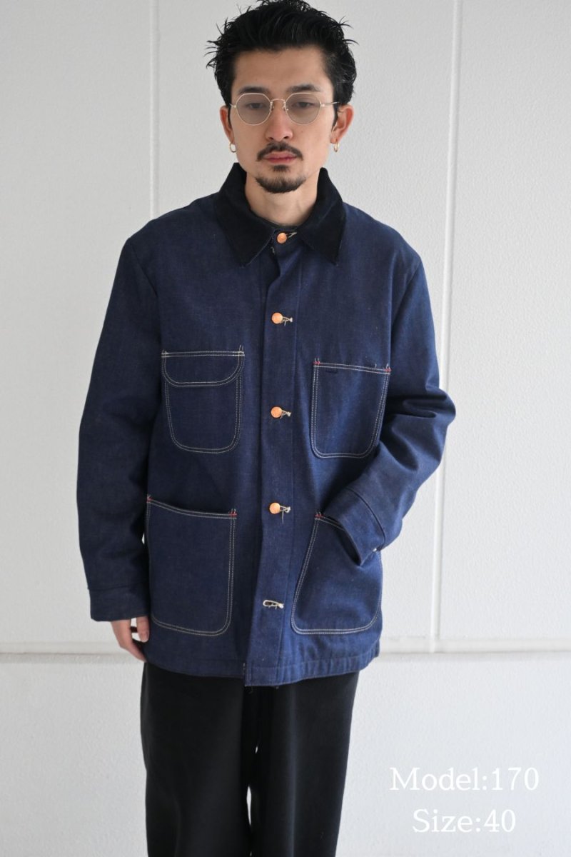 画像8: 70's Deadstock Blue Bell Denim Coverall Blanket Liner (8)