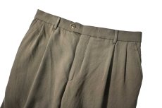 画像2: Used Joseph&Feiss Gold Wool Pleated Slacks (2)