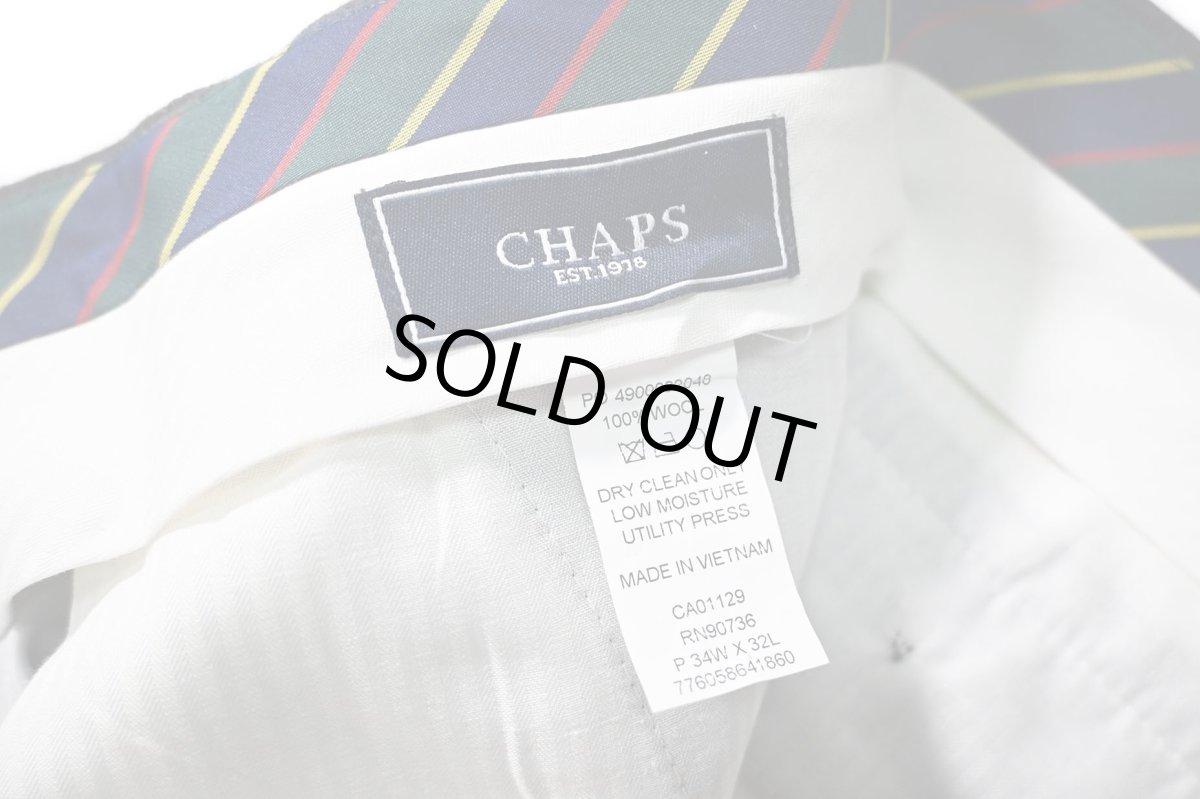 画像6: Used Chaps Wool Pleated Slacks (6)