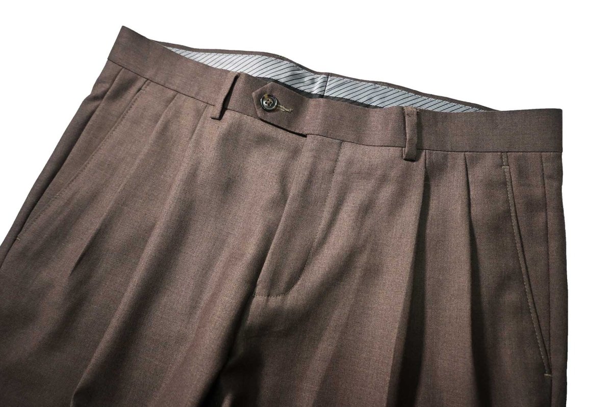 画像2: Used Lauren Ralph Lauren Polyester/Rayon Pleated Slacks (2)