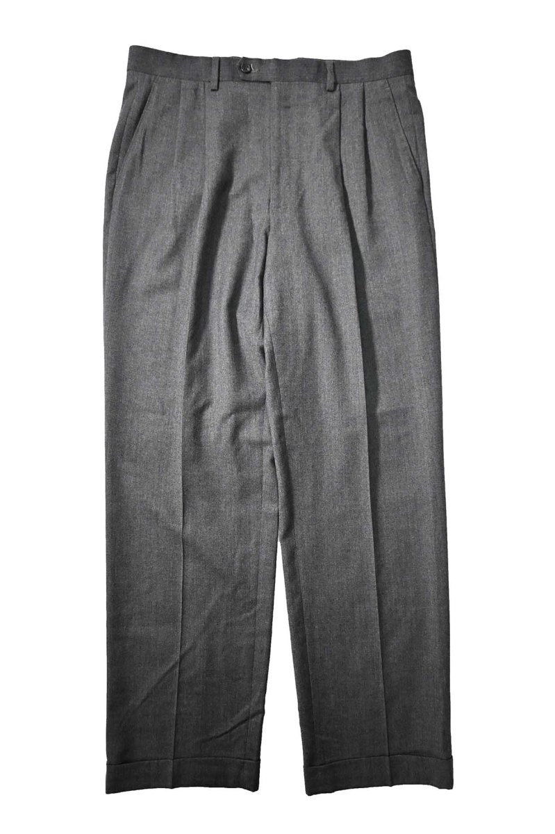 画像1: Used Chaps Wool Pleated Slacks (1)