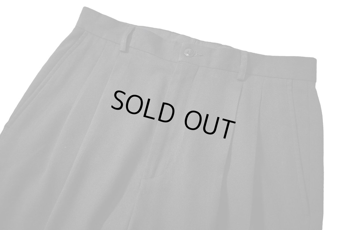 画像2: Used Claiborne Polyester/Rayon Pleated Slacks (2)