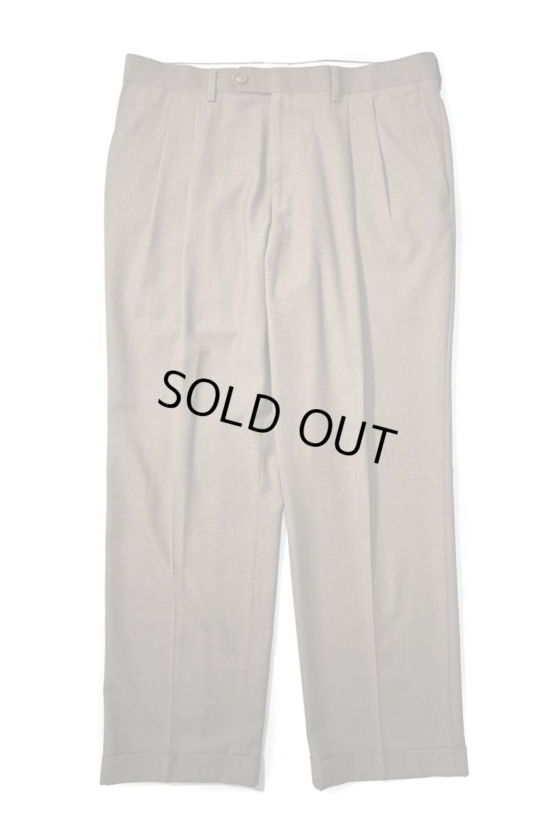 画像1: Used Ralph Lauren Polyester/Rayon Pleated Slacks (1)