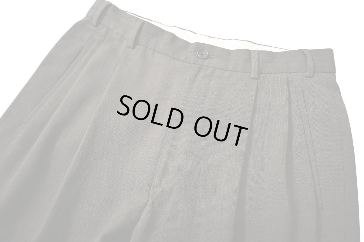 画像2: Used Le Collezioni Structure Wool Pleated Slacks (2)