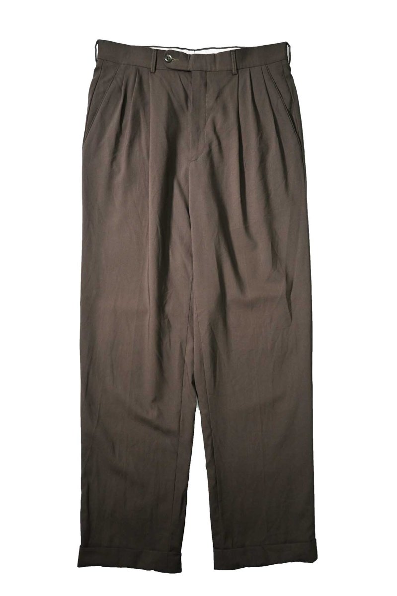 画像1: Used Zinotto Wool Pleated Slacks (1)