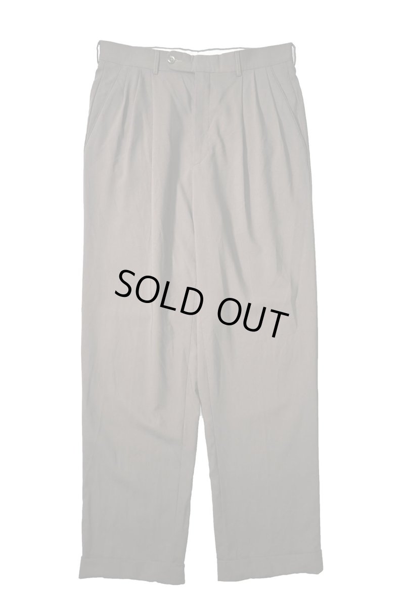 画像1: Used Zinotto Wool Pleated Slacks (1)