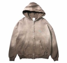 画像1: MOOJI MOOJI US Oversize Zip Up Hoodie Aged Stone Grey (1)