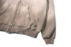 画像3: MOOJI MOOJI US Oversize Zip Up Hoodie Aged Stone Grey (3)