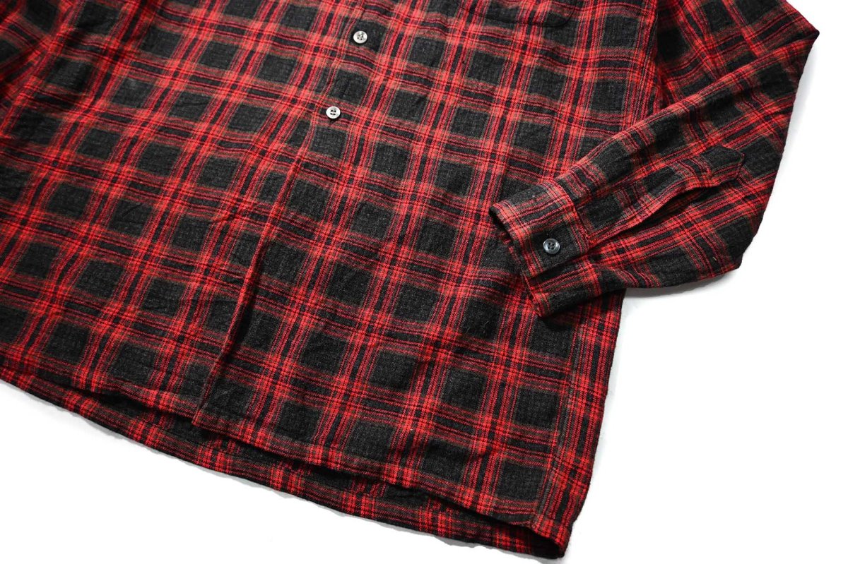 画像3: 60s Used Sports King Open Collar Wool Shirt (3)