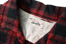 画像4: 60s Used Sports King Open Collar Wool Shirt (4)