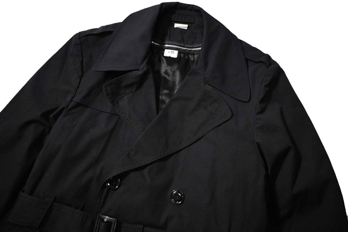 画像2: Used Us Navy All Weather Coat Black (2)