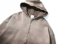 画像2: MOOJI MOOJI US Oversize Zip Up Hoodie Aged Stone Grey (2)