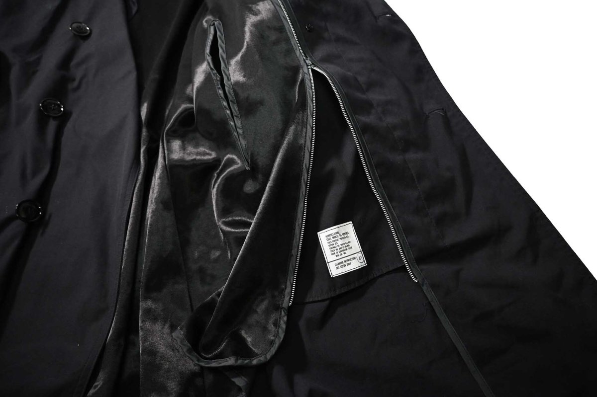 画像6: Used Us Navy All Weather Coat Black (6)