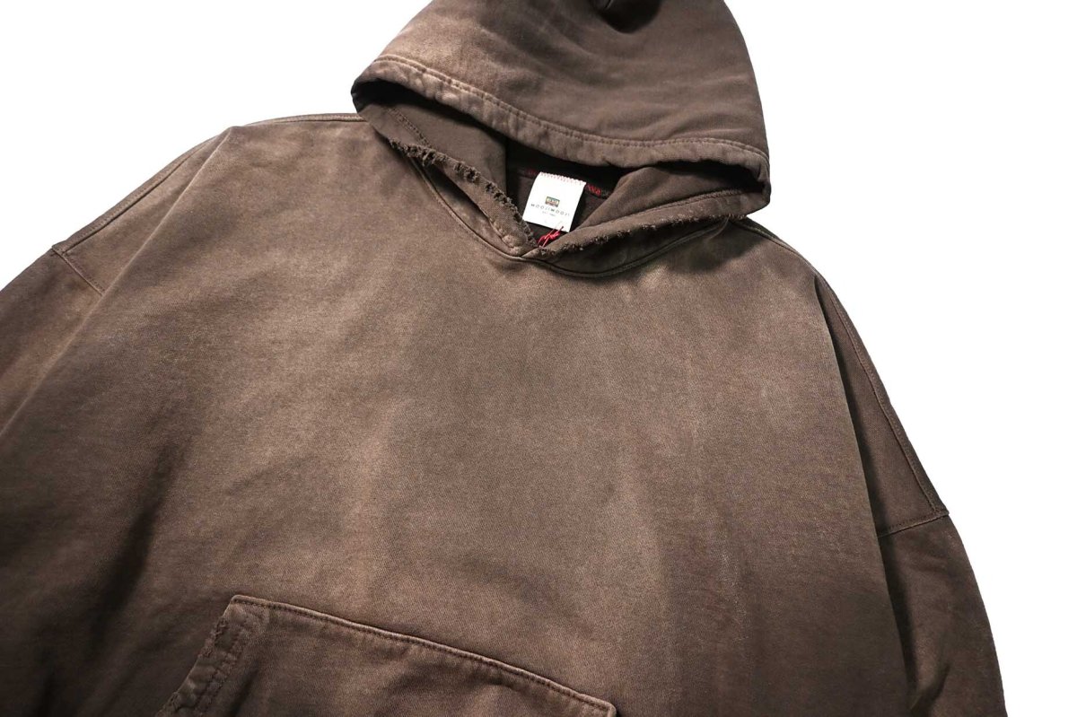 画像2: MOOJI MOOJI US Oversize Crop Hoodie Aged Brown (2)