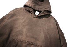 画像2: MOOJI MOOJI US Oversize Crop Hoodie Aged Brown (2)