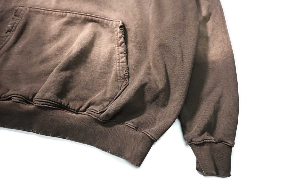 画像3: MOOJI MOOJI US Oversize Crop Hoodie Aged Brown (3)